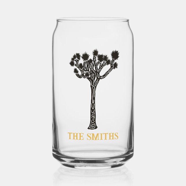 Joshua Tree Gastgeschenke Hochzeiten Dosenglas (Vorderseite)