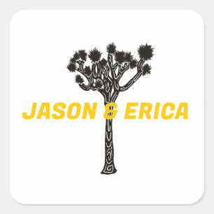 Joshua Tree Hochzeit Aufkleber