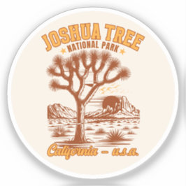 Joshua Tree Landscape Art for Nature Lovers Aufkleber
