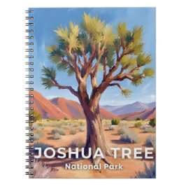 Joshua Tree National Park California Travel Art Notizblock