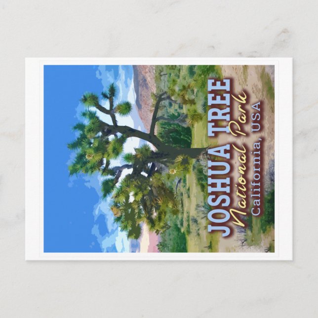 JOSHUA TREE NATIONAL PARK - KALIFORNIEN USA POSTKARTE (Vorderseite)
