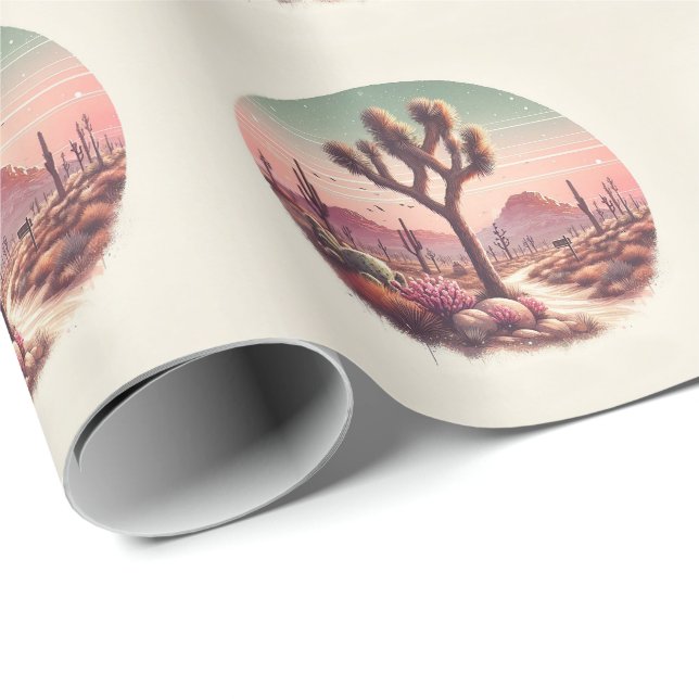 Joshua Tree Nationalpark California Geschenkpapier (Rolleneckpunkt)