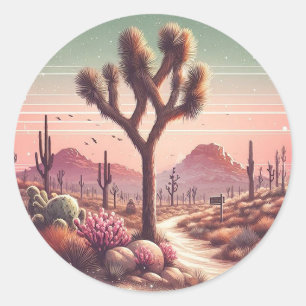 Joshua Tree Nationalpark California Runder Aufkleber