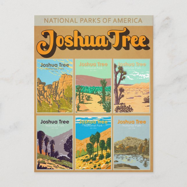Joshua Tree Nationalpark California Sehenswürdigke Postkarte (Vorderseite)