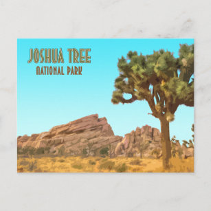 Joshua Tree Nationalpark California Vintag Postkarte
