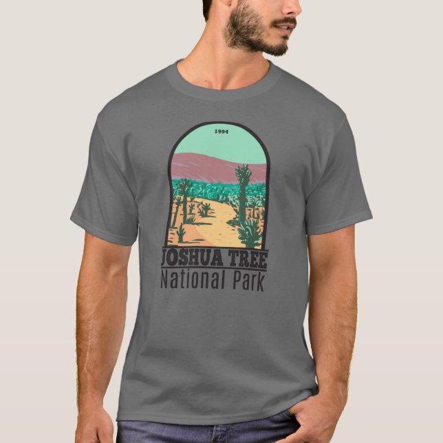 Joshua Tree Nationalpark Cholla Cactus Garden T-Shirt (Vorderseite)