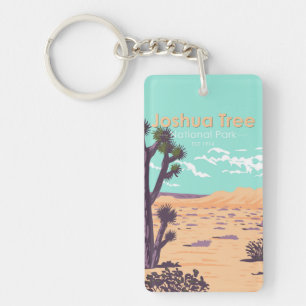 Joshua Tree Nationalpark Double Sided Vintage Schlüsselanhänger