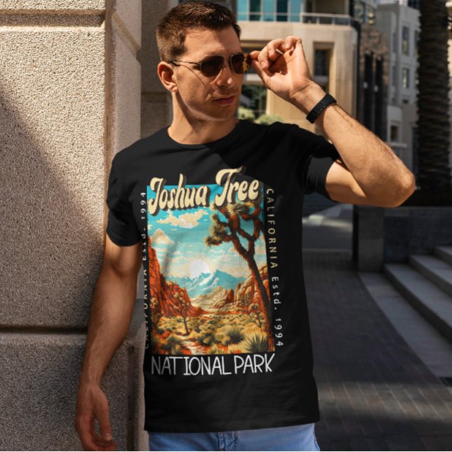 Joshua Tree Nationalpark Illustration erschüttert T-Shirt (Von Creator hochgeladen)