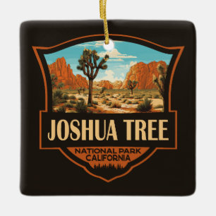 Joshua Tree Nationalpark Illustration Retro Keramikornament