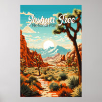 Joshua Tree Nationalpark Illustration Retro