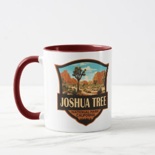 Joshua Tree Nationalpark Illustration Retro Tasse