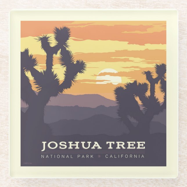Joshua Tree Nationalpark | Kalifornien Glasuntersetzer (Vorderseite)