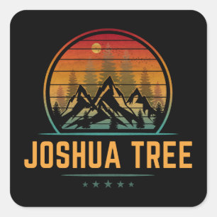 Joshua-Tree-Nationalpark Quadratischer Aufkleber