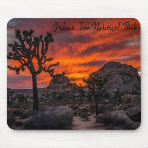 Joshua Tree Nationalpark Red Sunset Mousepad