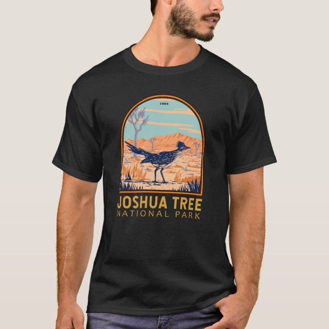 Joshua Tree Nationalpark Roadrunner Vintag T-Shirt (Vorderseite)