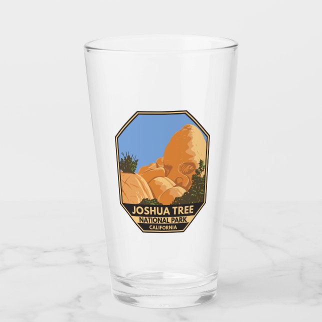 Joshua Tree Nationalpark Skull Rock Glas (Vorderseite)
