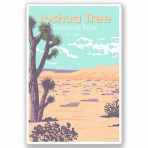 Joshua Tree Nationalpark Tule Springs Vintag Aufkleber