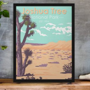 Joshua Tree Nationalpark Tule Springs Vintage Poster