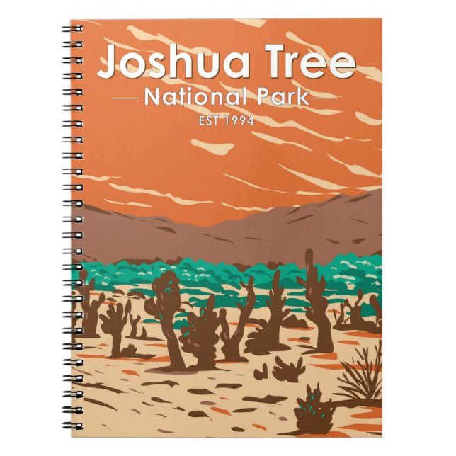 Joshua Tree Nationalpark Türkei Flats Sand Dunes Notizblock (Vorderseite)