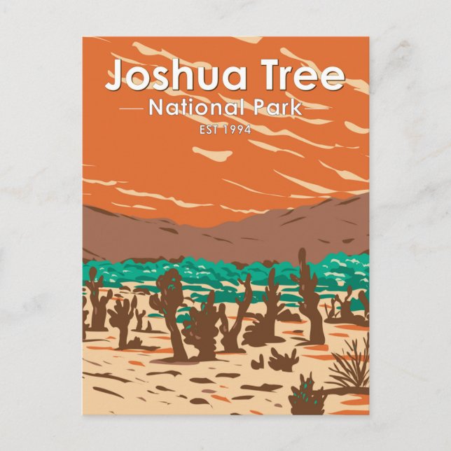 Joshua Tree Nationalpark Türkei Flats Sand Dunes Postkarte (Vorderseite)