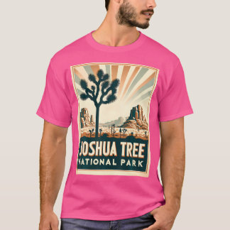Joshua Tree Nationalpark Vintages Wandern Camping T-Shirt