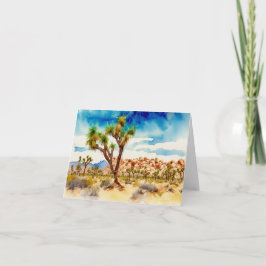 Joshua Tree Nationalpark Wasserfarbenparkprojekt Karte