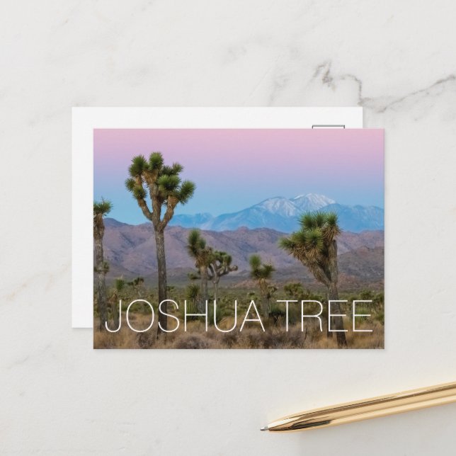 Joshua Tree Postkarte (Vorderseite/Rückseite Beispiel)
