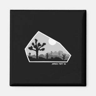 Joshua Tree Retro Boulder Dunkel Magnet