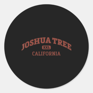 Joshua Tree Uni Style Rock Climbing Area Design Runder Aufkleber