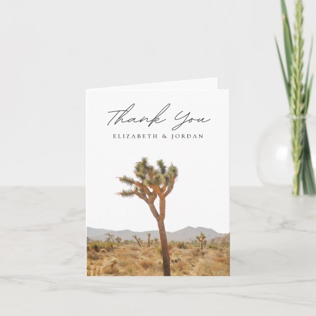 Joshua Tree Vertical Blank Danke Karte (Vorderseite)