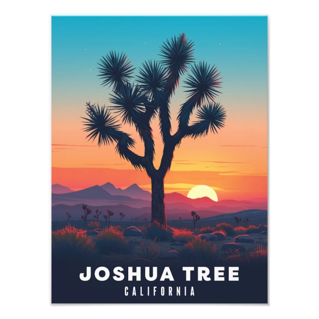 Joshua Tree - Vintage Poster - Illustration (Vorne)
