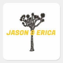 Joshua Tree Wedding Custom Sticker