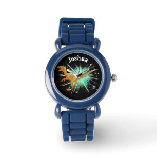 Joshua Velociraptor & Sterne Dinosaurier Ära Jura Armbanduhr