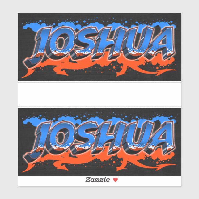 Joshua Vorname Name Graffiti Aufkleber Sticker (Blatt)