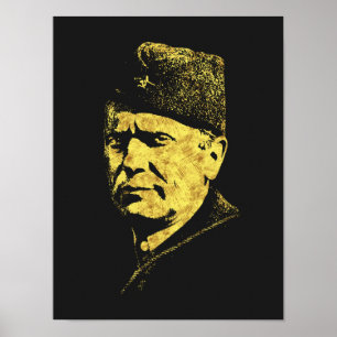Josip Broz Tito, Präsident von Jugoslawien SFRJ Poster