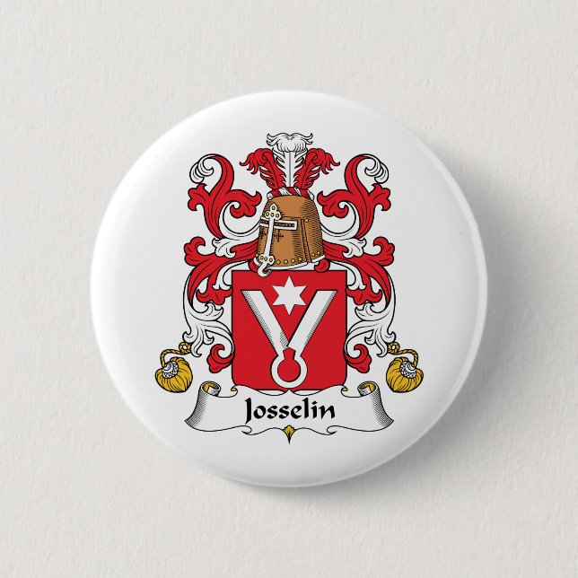 Josselin Familienwappen Button (Vorderseite)