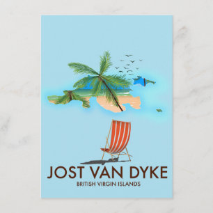 jost van dyke Britische Jungfrau Islands. Einladung