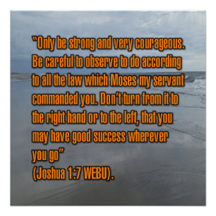 Josua 1:7 WEBU Poster