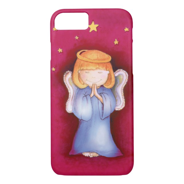 Jote ange fille rouge rose coque iphone (Dos)