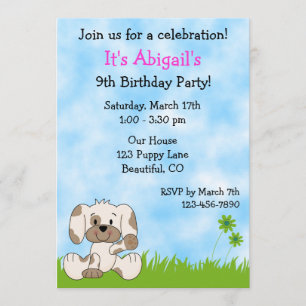 Jote Chien Chien Chien Anniversaire Invitation pou