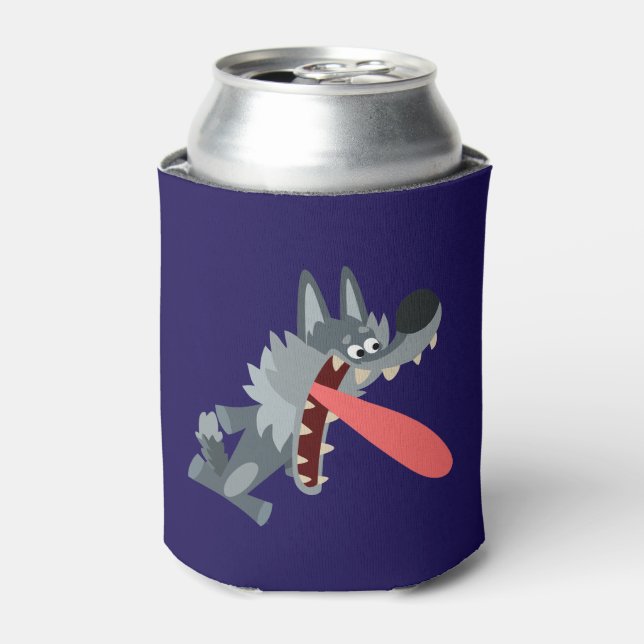 Jote Excitée Cartoon Wolf Can Bottle Glacière (Can devant)