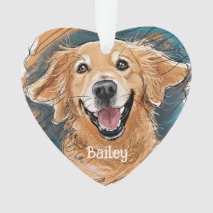 Jote Golden Retriever Chien Noël Personnalisé