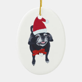 Jote Père Noël Carlin chien ornements de Noël