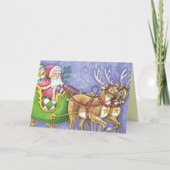 Jote Père Noël - Carte de Noël pour enfants (Devant)