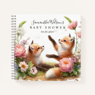 Jote Two Baby Foxes Baby shower Livre d'or