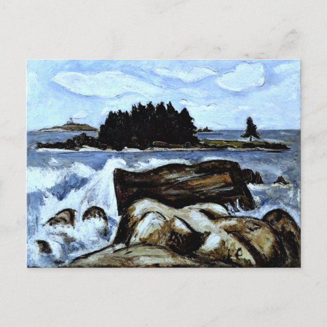Jotham's Island (jetzt Fox), vor Indian Point Postkarte (Vorderseite)