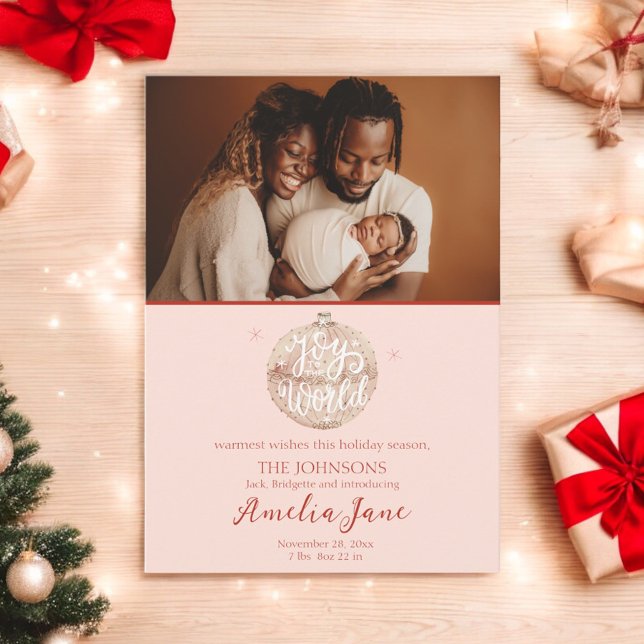 Joto the World Christmas Birth Announcement Einladung (Von Creator hochgeladen)