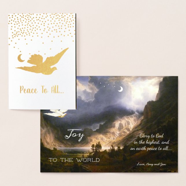 Joto the World Christmas Holiday Real Gold Folienkarte (Anzeige)