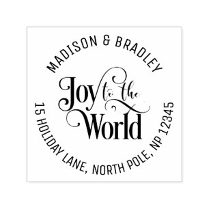 Joto the World Christmas Holidays Gold Script Permastempel