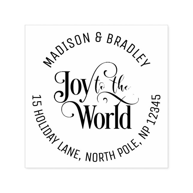 Joto the World Christmas Holidays Gold Script Permastempel (Design)